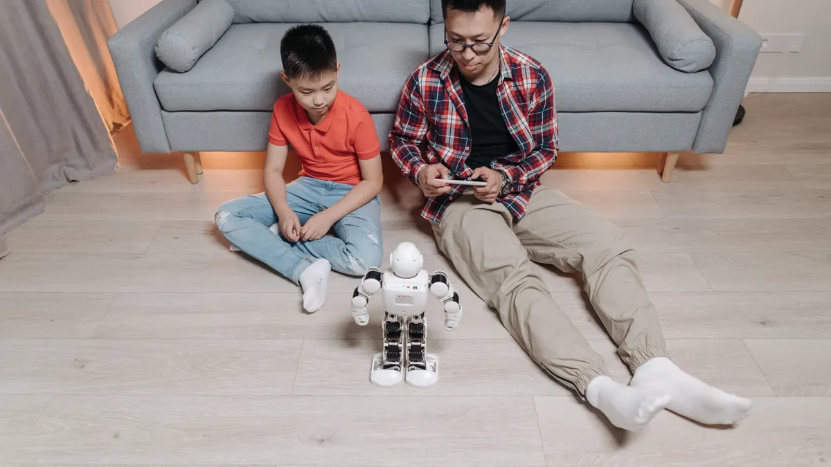 Controlling Bing crawl: robots.txt, meta robots, and crawl-delay considerations — A Father Controlling a Robot with His 